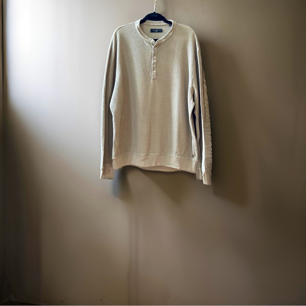 ALLSAINTS khaki 100% cotton long sleeve.